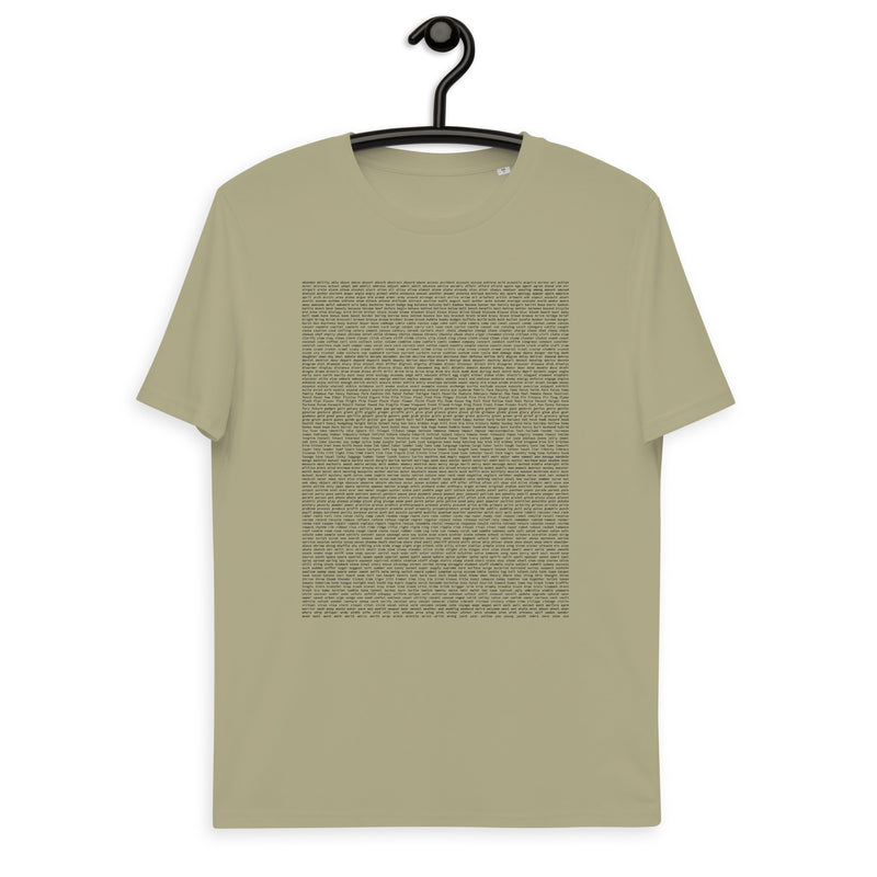 BIP-39 Words Men's Organic Cotton | Bitcoin T-Shirt