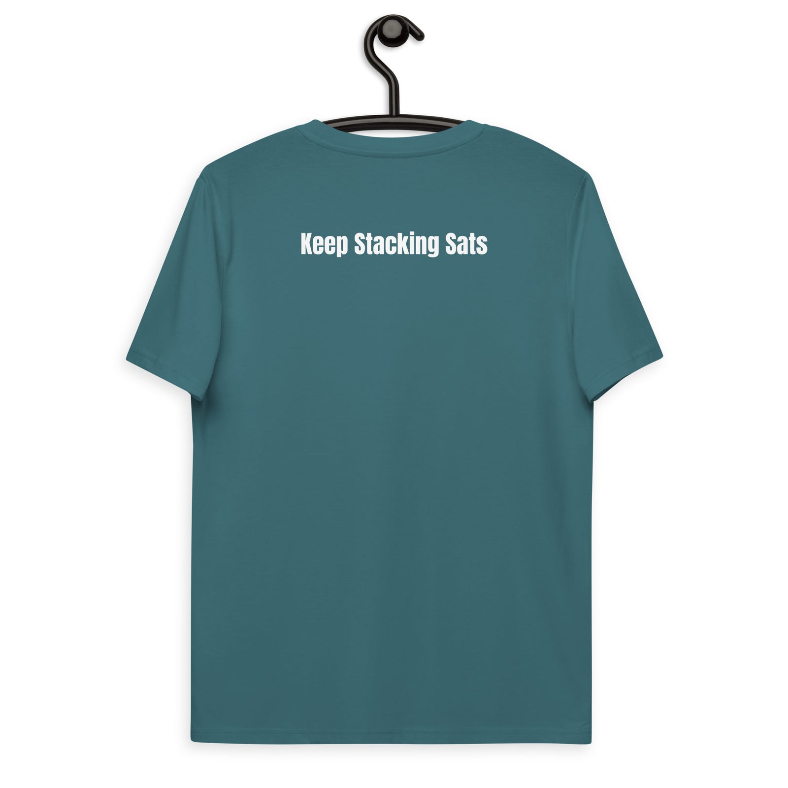 Bitcoin Satsymbol Back & Front Men's Organic Cotton T-Shirt