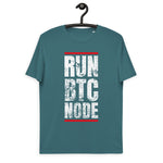 Bitcoin Run BTC Node Basic Bio-T-Shirt für Männer