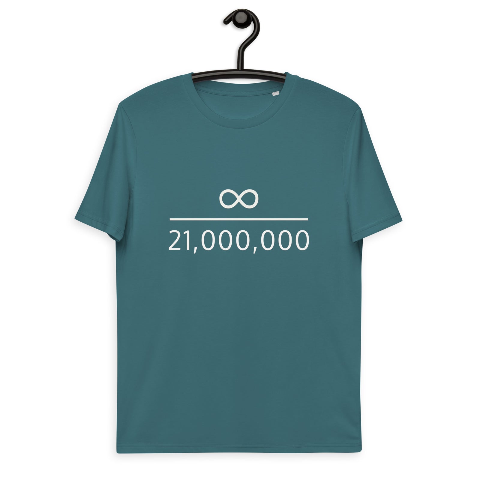 Infinity Divided by 21 Mio Bitcoin Basic Bio-T-Shirt für Männer