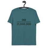Infinity Divided by 21 Mio Bitcoin Men's Organic Cotton T-Shirt