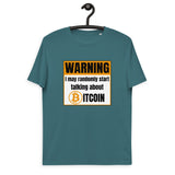Bitcoin Warning Men's Organic Cotton T-Shirt