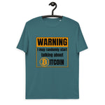 Bitcoin Warning Men's Organic Cotton T-Shirt