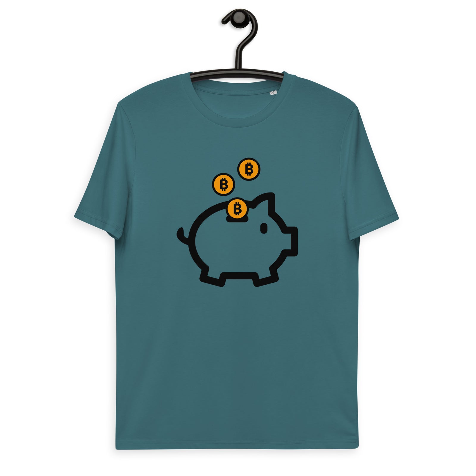 Bitcoin Piggy Bank Men's Organic Cotton T-Shirt