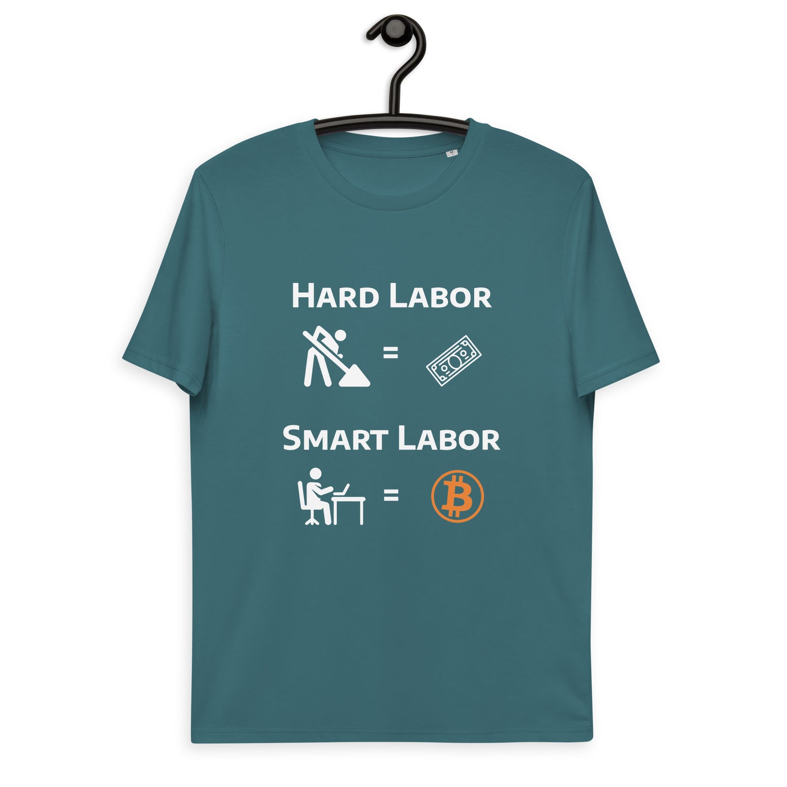 Bitcoin Hard Smart Labor Men's Organic Cotton T-Shirt