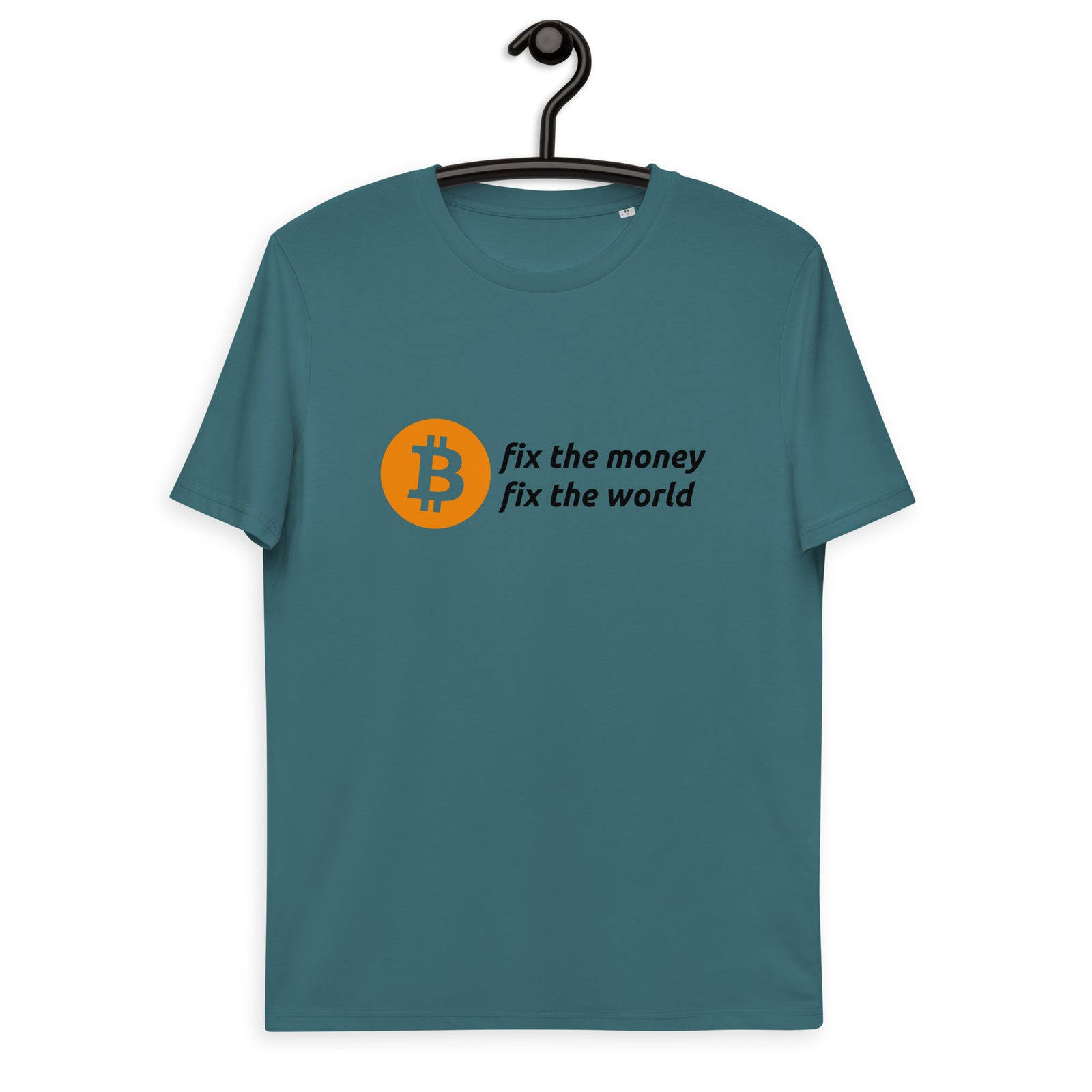 Bitcoin Fix the Money Basic Bio-T-Shirt für Männer
