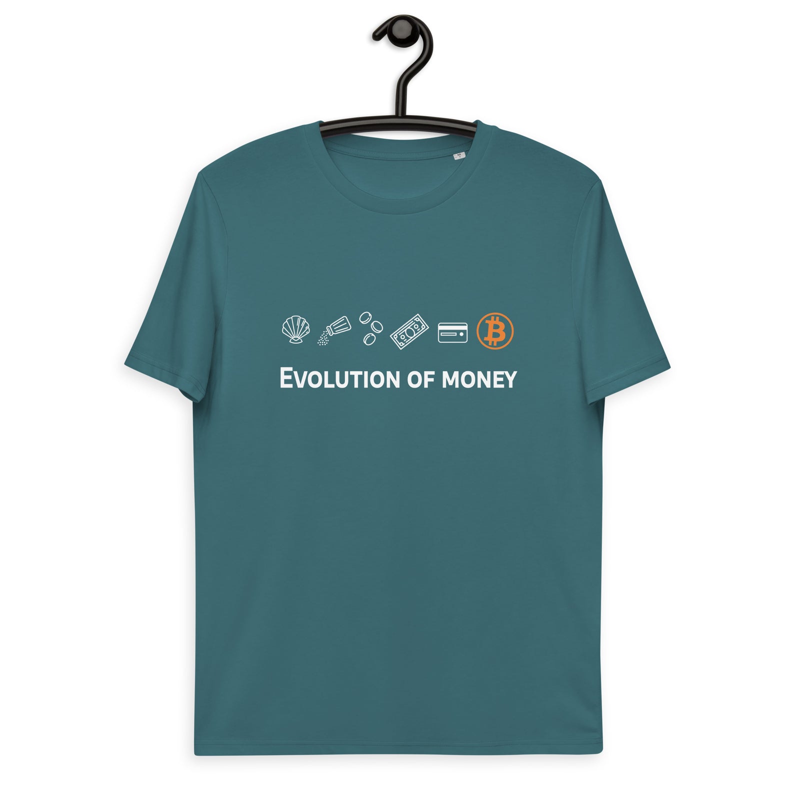 Bitcoin Evolution of Money Men's Organic Cotton T-Shirt