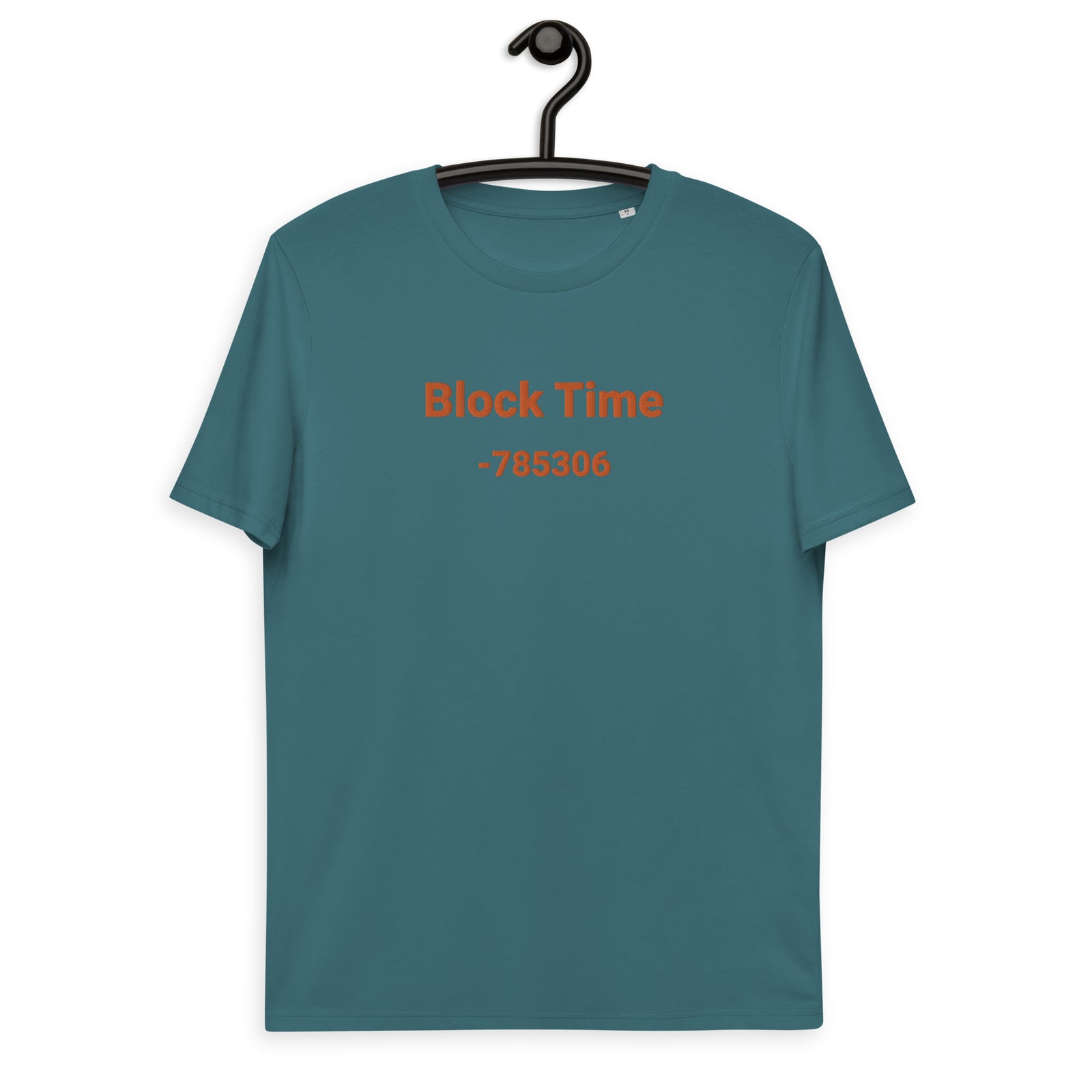 Block Time Personalized Men's Organic Cotton | Bitcoin T-Shirt