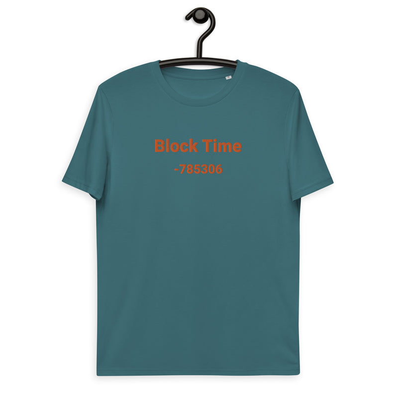 Block Time Personalized Men's Organic Cotton | Bitcoin T-Shirt