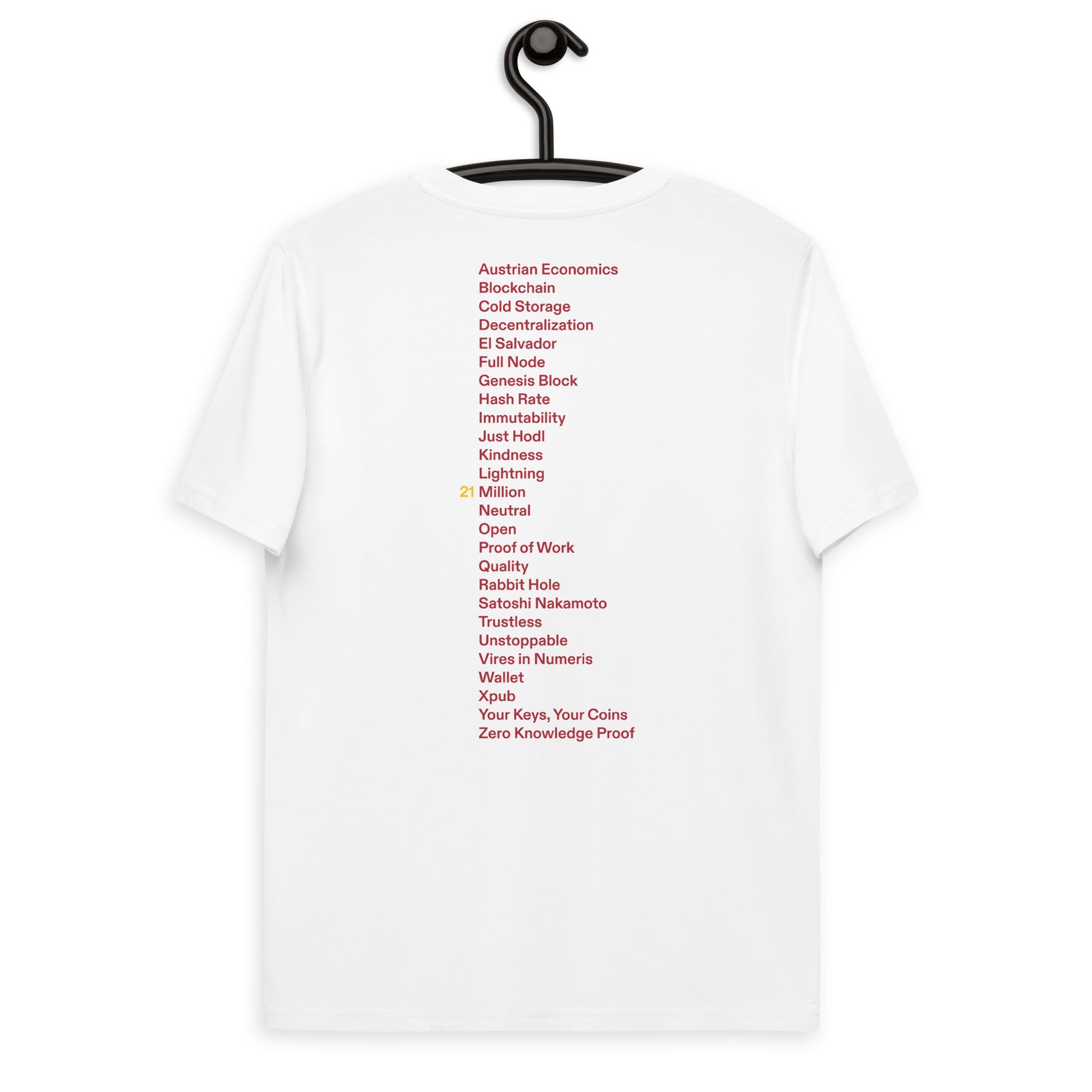 Fix the money. Front & Back Men's Organic Cotton | Bitcoin T-Shirt