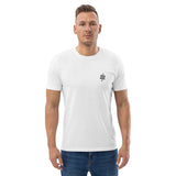 Bitcoin Satsymbol Embroidered Men's Organic Cotton T-Shirt