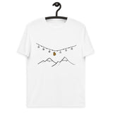 Bitcoin Weihnachten Berge Basic Bio-T-Shirt für Männer