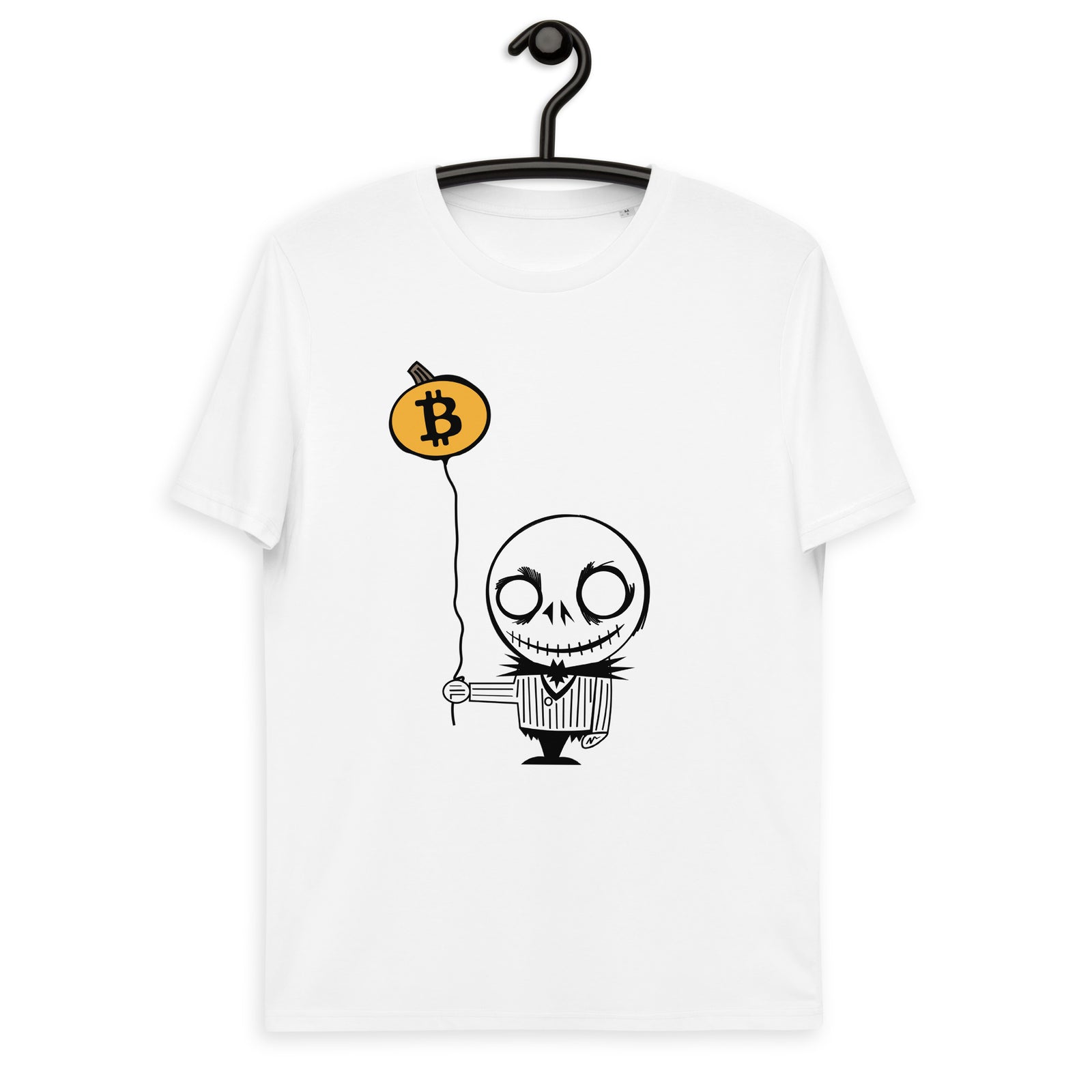 Bitcoin Halloween Basic Bio-T-Shirt für Männer