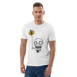 Bitcoin Halloween Basic Bio-T-Shirt für Männer