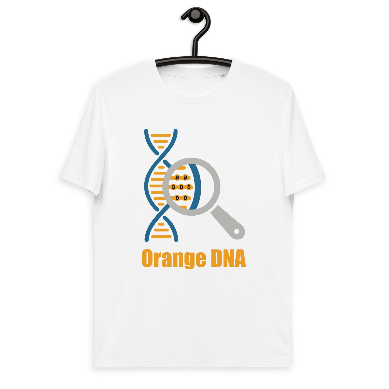 Bitcoin Orange DNA Men's Organic Cotton T-Shirt