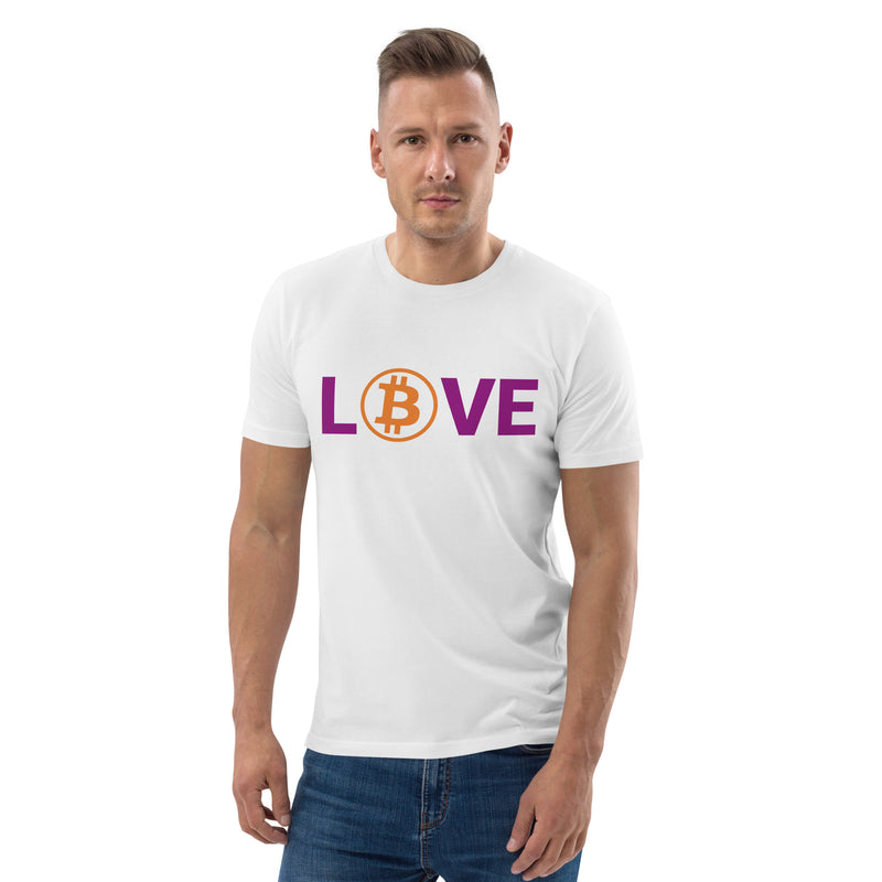 Bitcoin LOVE Men's Organic Cotton T-Shirt
