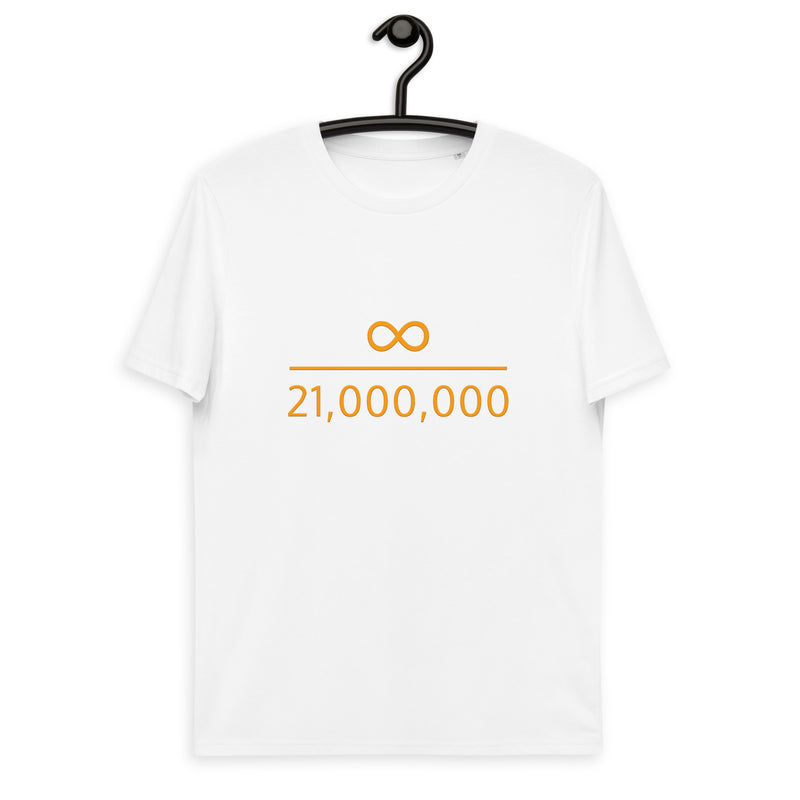 Infinity Divided by 21 Mio Bitcoin Men's Organic Cotton | Bitcoin T-Shirt