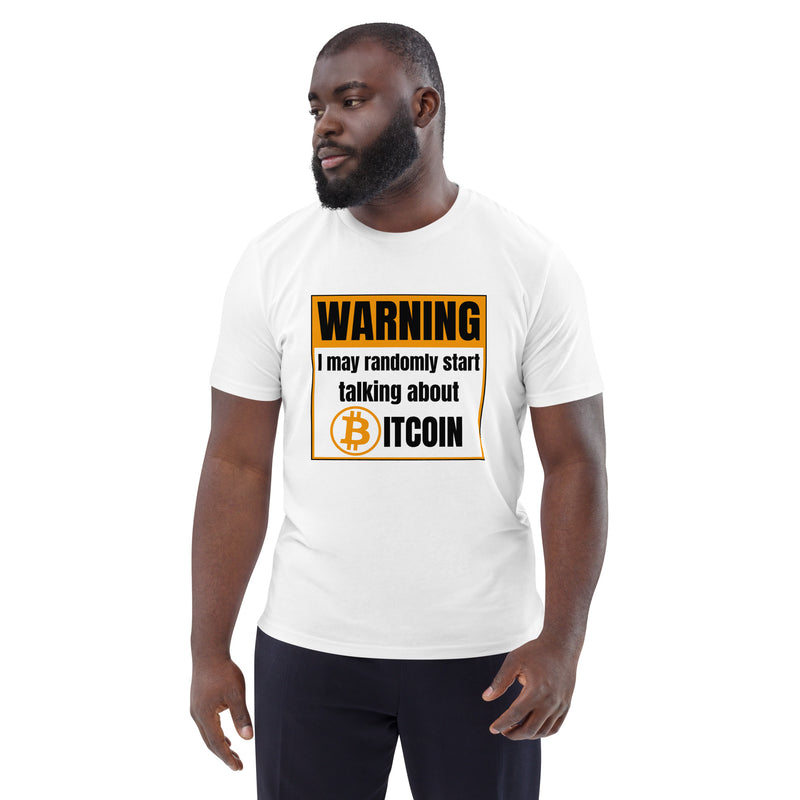 Bitcoin Warning Men's Organic Cotton T-Shirt