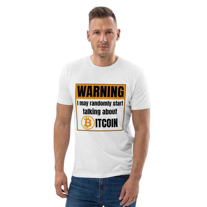 Bitcoin Warning Men's Organic Cotton T-Shirt