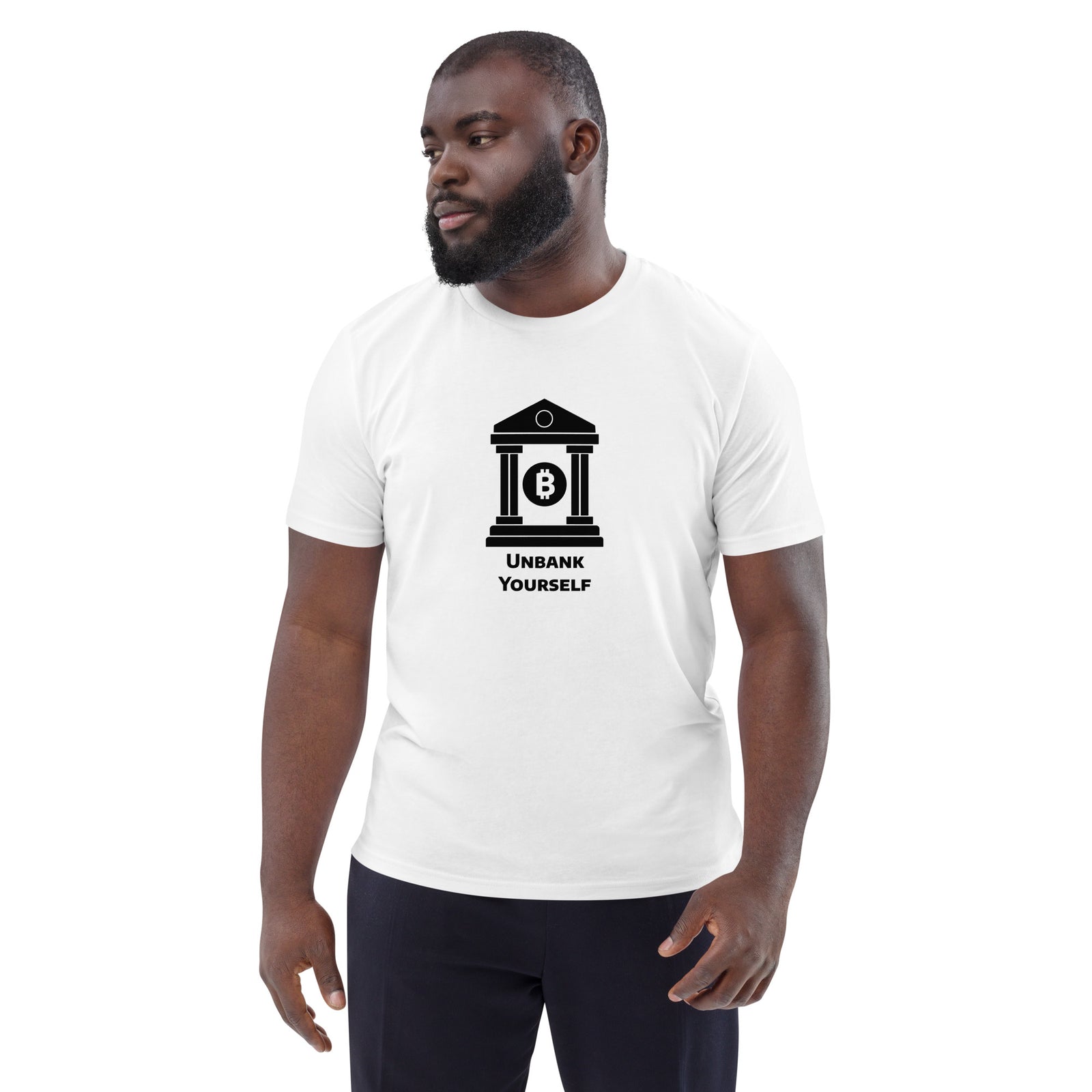 Bitcoin Unbank Yourself Men's Organic Cotton T-Shirt