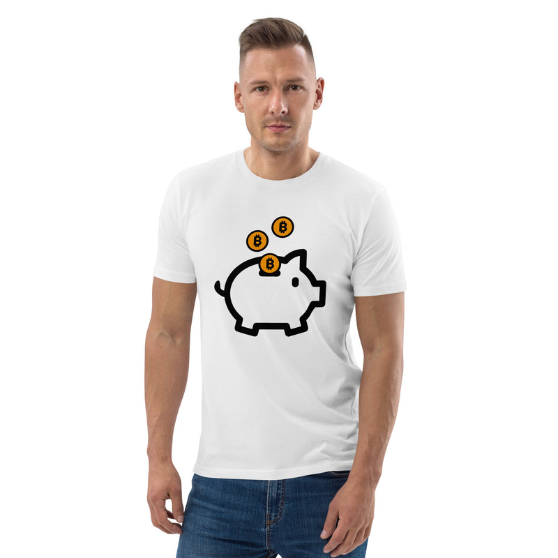 Bitcoin Piggy Bank Men's Organic Cotton T-Shirt