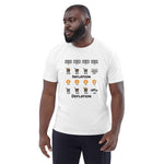 Bitcoin Inflation Deflation Men's Organic Cotton T-Shirt