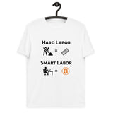 Bitcoin Hard Smart Labor Basic Bio-T-Shirt für Männer