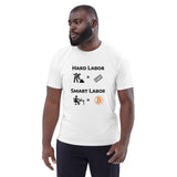 Bitcoin Hard Smart Labor Basic Bio-T-Shirt für Männer