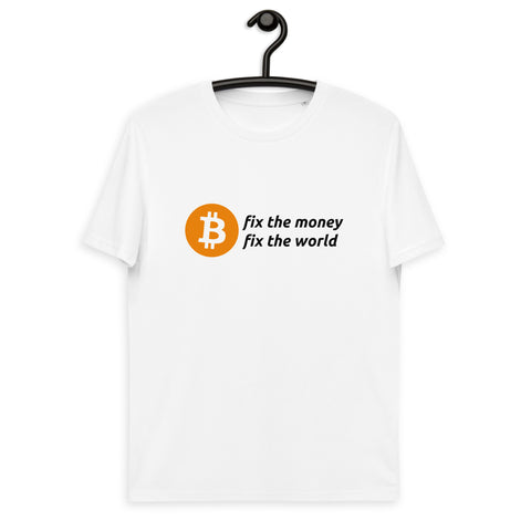 Bitcoin Fix the Money Basic Bio-T-Shirt für Männer