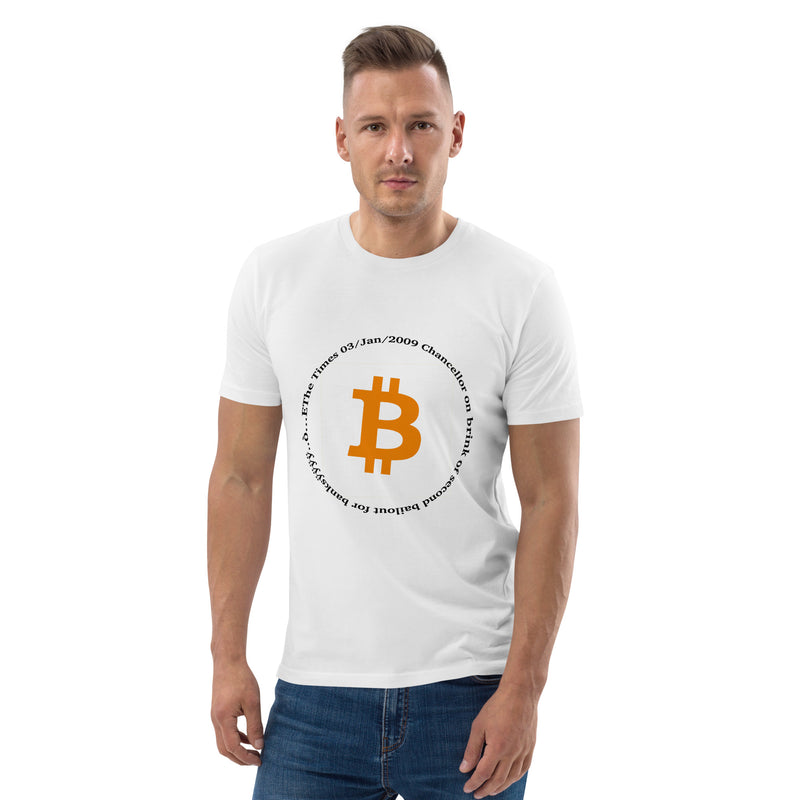 Bitcoin Symbol Men's Organic Cotton T-Shirt