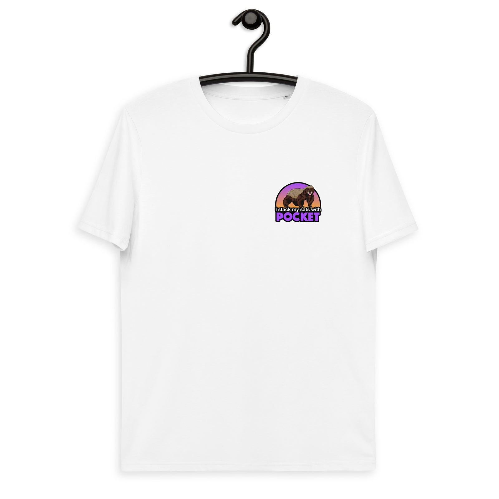 Pocket Bitcoin Honeybadger Men's Organic Cotton T-Shirt