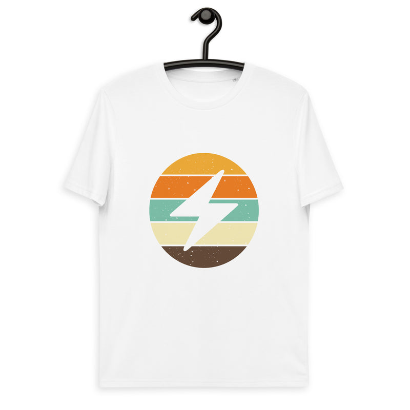 Bitcoin Lightning Retro Men's Organic Cotton T-Shirt