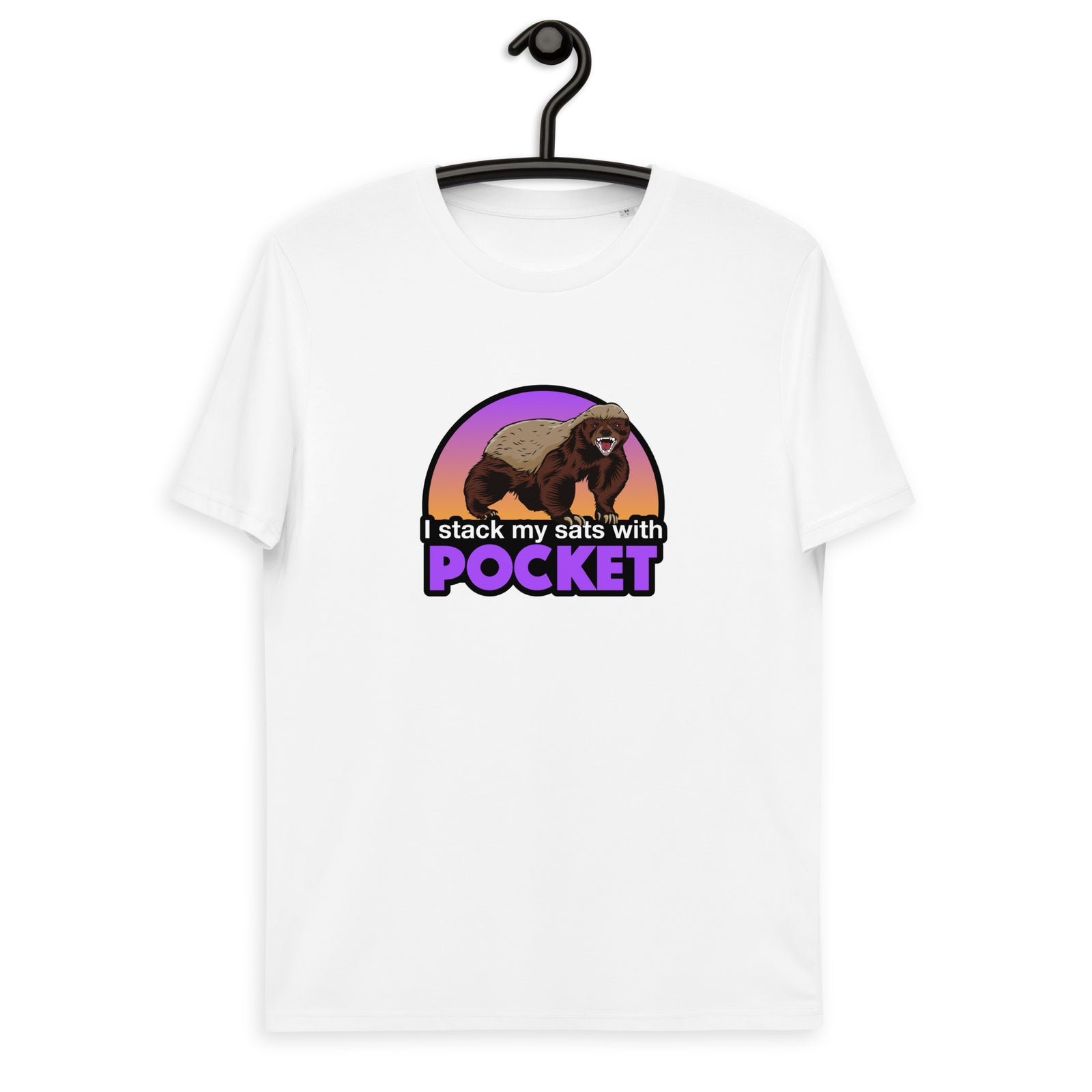 Pocket Bitcoin Honeybadger Men's Organic Cotton T-Shirt