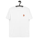 Bitcoin Embroidered Men's Organic Cotton T-Shirt