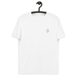 Bitcoin Embroidered Men's Organic Cotton T-Shirt
