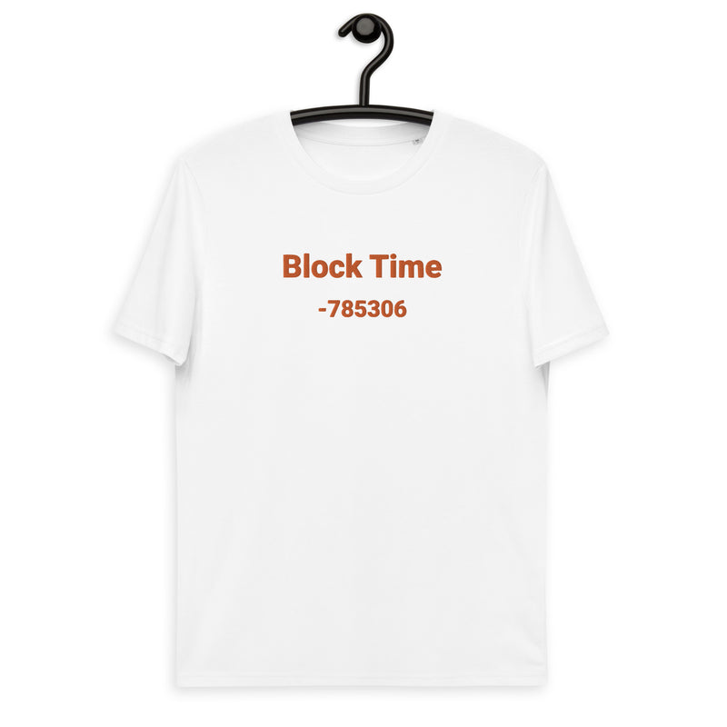 Block Time Personalized Men's Organic Cotton | Bitcoin T-Shirt