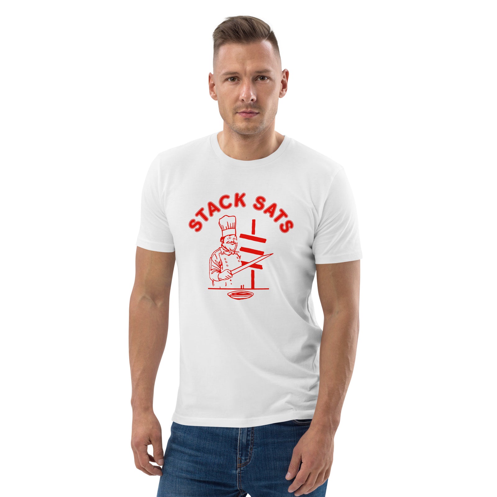 Satoshi Boat Club Stack Sats | Organic Cotton | Bitcoin T-Shirt | Unisex