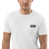 Satoshi Nakamoto Embroidered Men's Organic Cotton T-Shirt