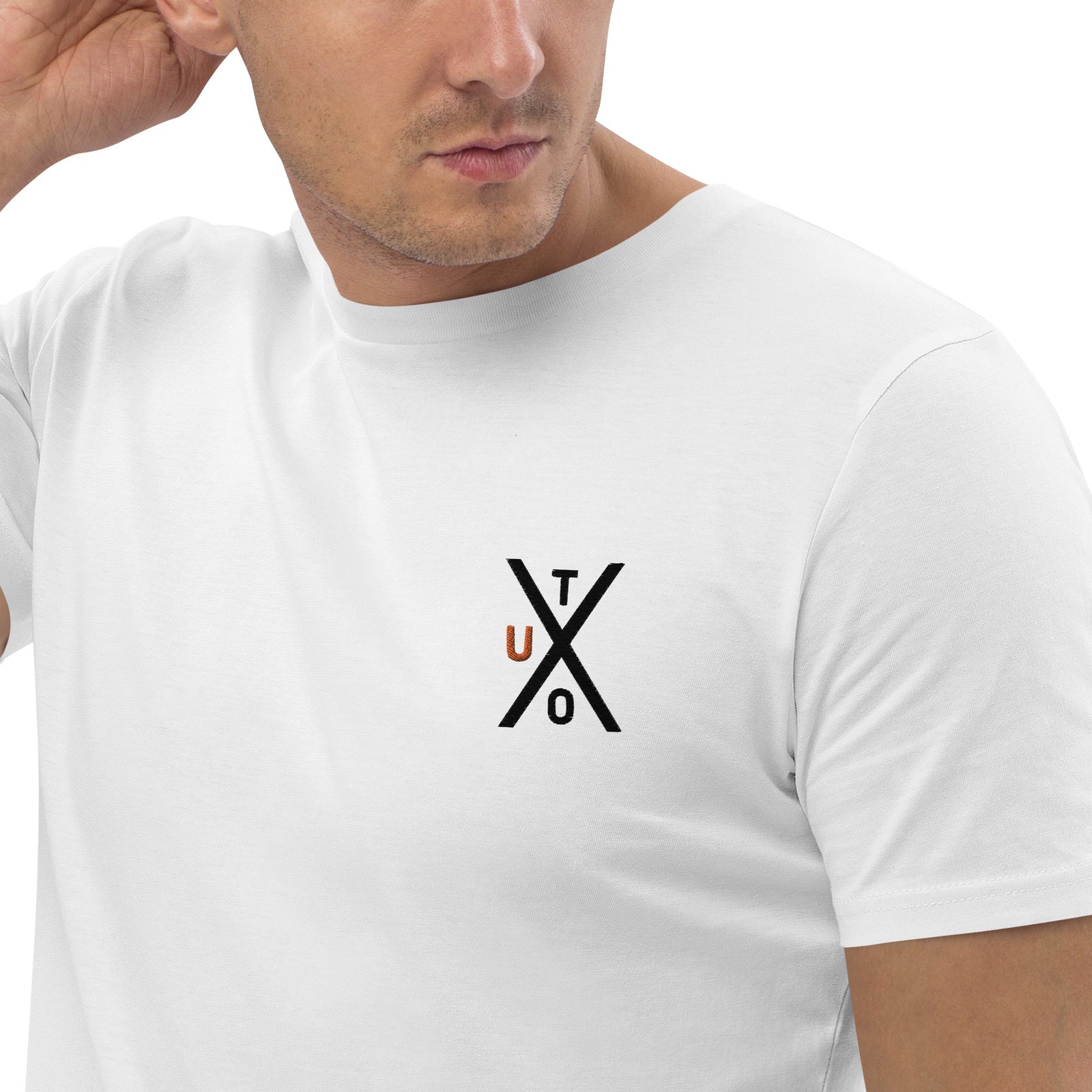 UTXO Embroidered Men's Organic Cotton | Bitcoin T-Shirt