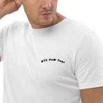 BTC POW Tour Front Embroidered & Back Printed Men's Organic Cotton T-Shirt