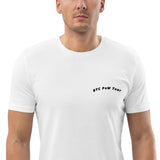 BTC POW Tour Front Embroidered & Back Printed Men's Organic Cotton T-Shirt
