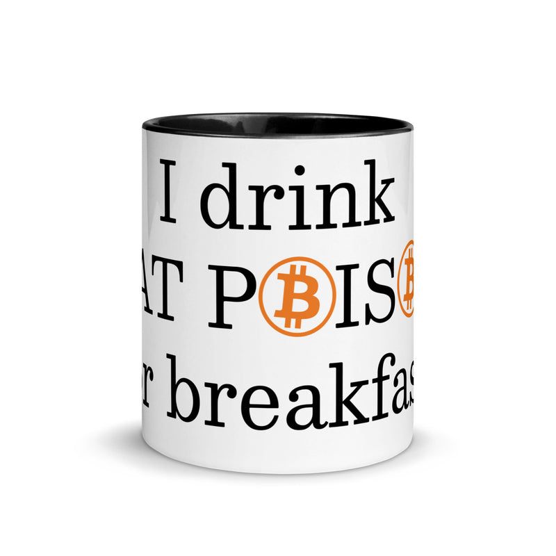 Bitcoin Rat Poison Mug with Color Inside