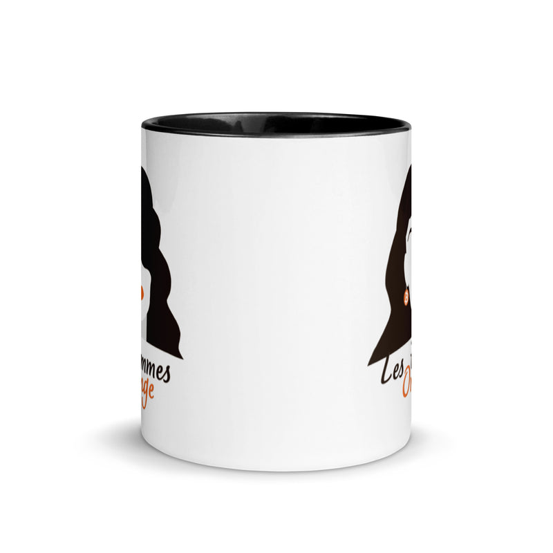 Les Femmes Orange Bitcoin Mug with Color Inside