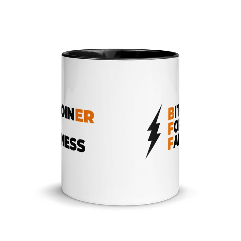 Bitcoiner For Fairness Mug with Color Inside