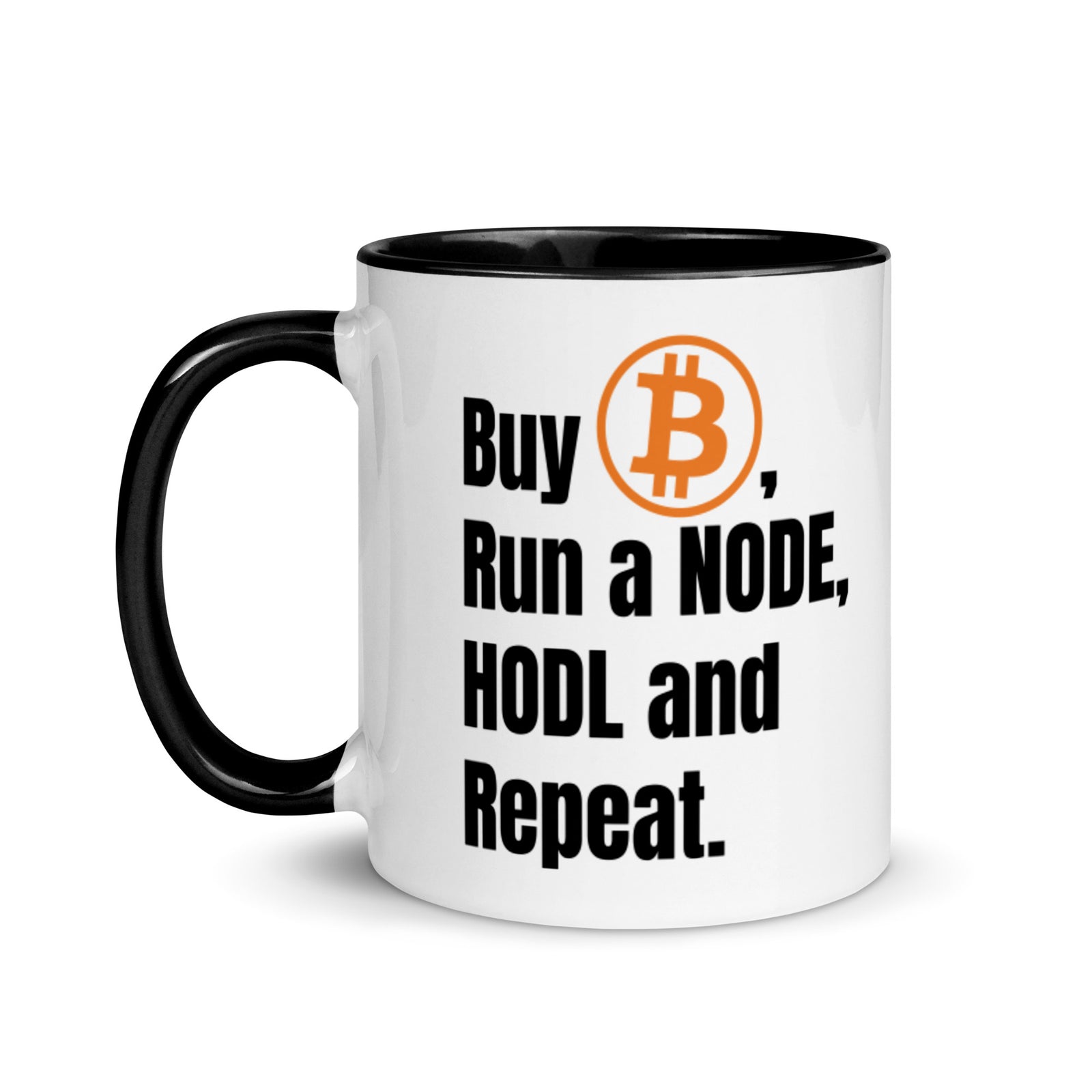 Kaufe Bitcoin Tasse mit gefärbter Innenseite