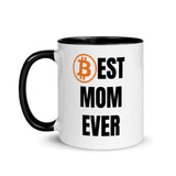 Bitcoin Family MOM Tasse mit gefärbter Innenseite