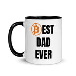 Bitcoin Family DAD Tasse mit gefärbter Innenseite