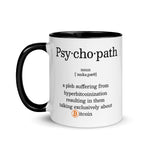Bitcoin Psychopath Mug with Color Inside