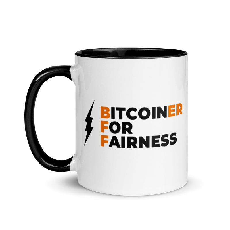 Bitcoiner For Fairness Mug with Color Inside