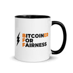 Bitcoiner For Fairness Mug with Color Inside